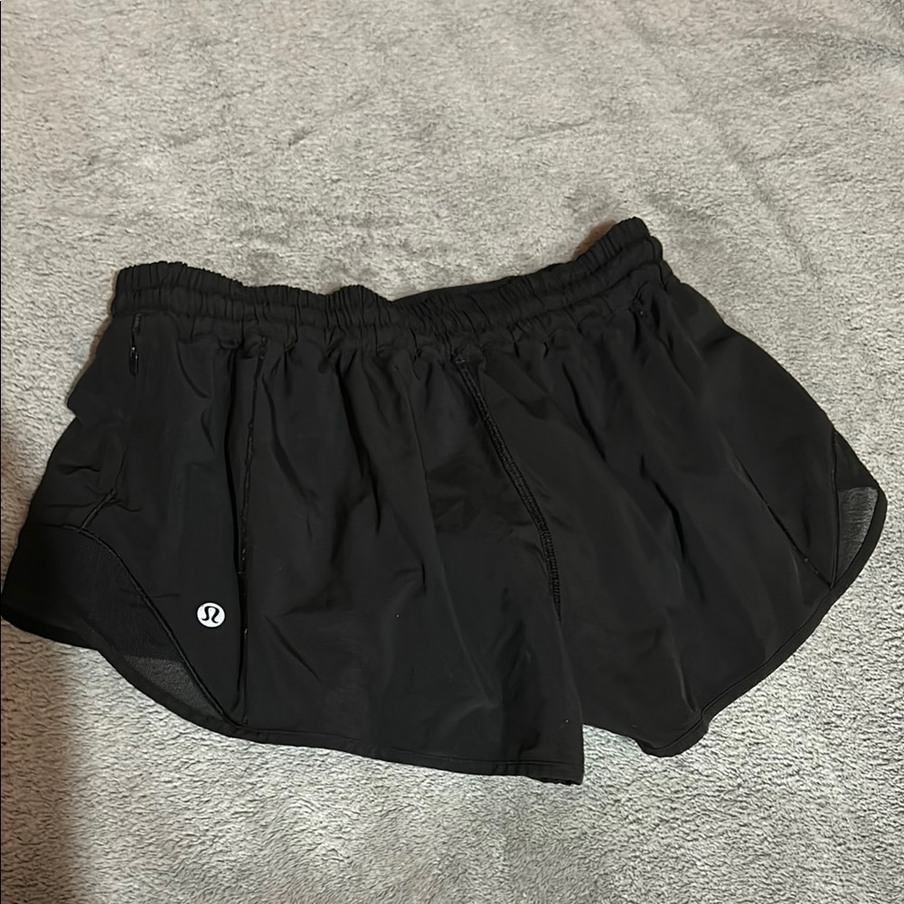 Lululemon Athletica Black Athletic Shorts Relaxed Fit